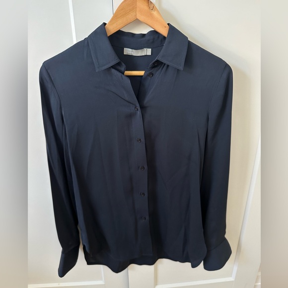 VINCE classic collar silk shirt - Picture 6 of 6